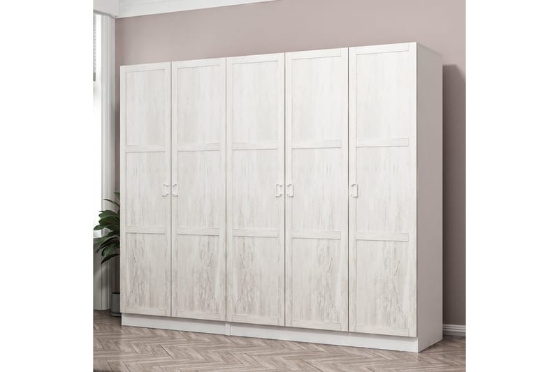 Fruitland Garderobe 225 cm - Hvit - Oppbevaring - Klesoppbevaring - Garderober & garderobesystem