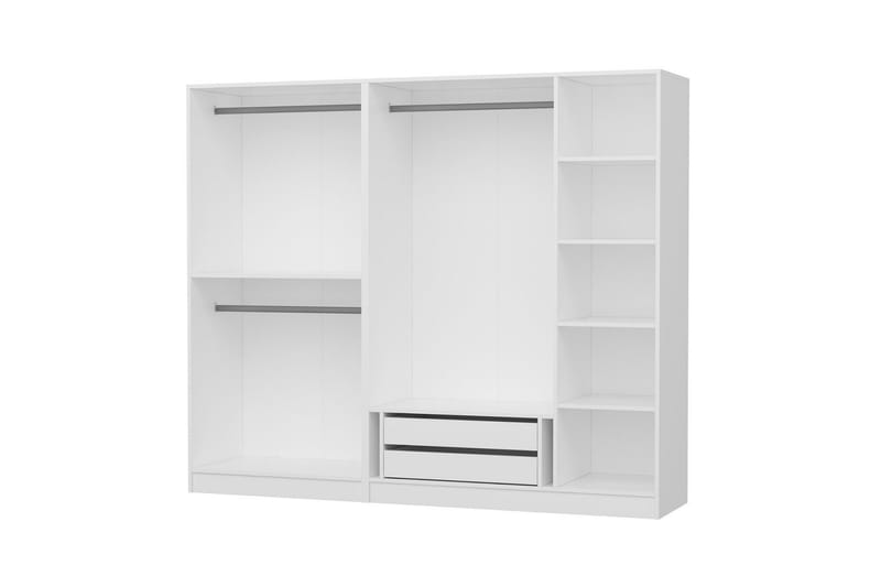 Fruitland Garderobe 225 cm - Hvit - Oppbevaring - Klesoppbevaring - Garderober & garderobesystem