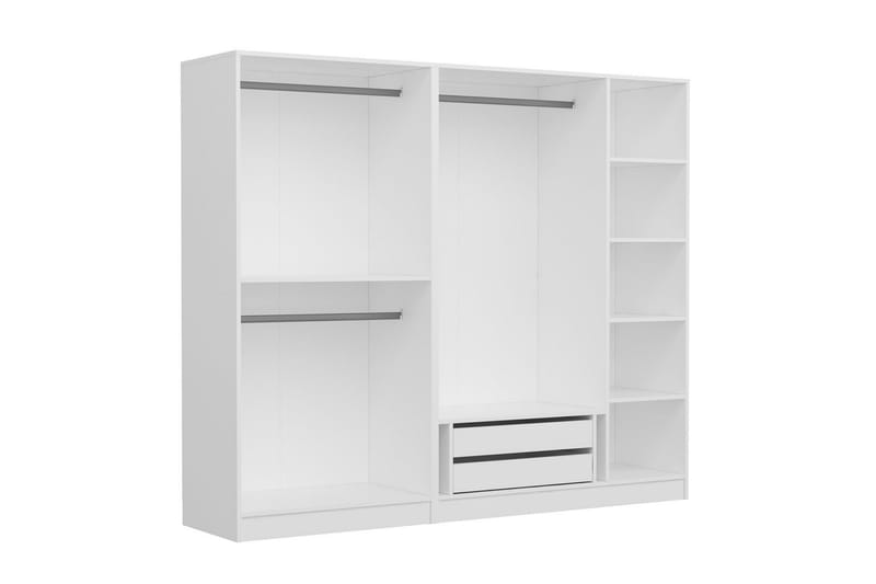 Fruitland Garderobe 225 cm - Hvit - Oppbevaring - Klesoppbevaring - Garderober & garderobesystem