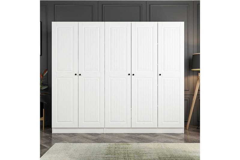 Fruitland Garderobe 225 cm - Hvit - Oppbevaring - Klesoppbevaring - Garderober & garderobesystem