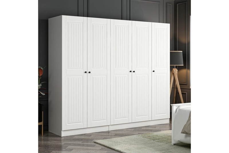 Fruitland Garderobe 225 cm - Hvit - Oppbevaring - Klesoppbevaring - Garderober & garderobesystem