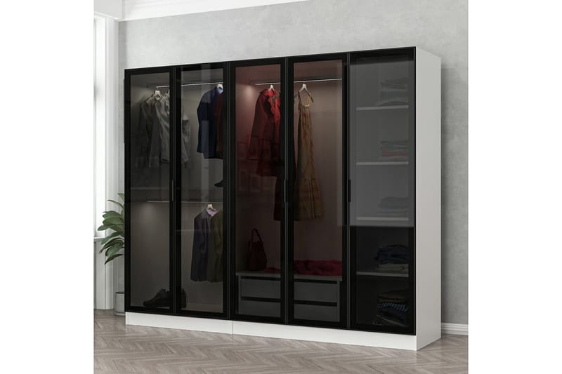 Fruitland Garderobe 225 cm - Hvit - Oppbevaring - Klesoppbevaring - Garderober & garderobesystem