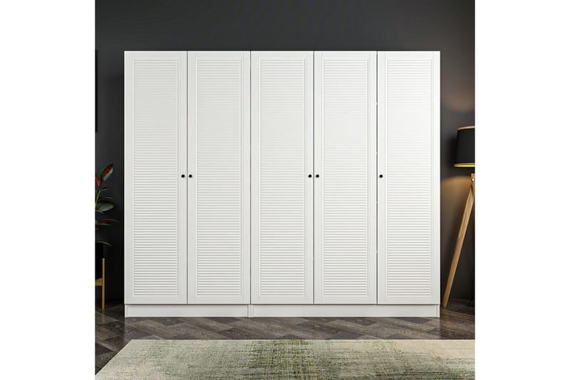 Fruitland Garderobe 225 cm - Hvit - Oppbevaring - Klesoppbevaring - Garderober & garderobesystem