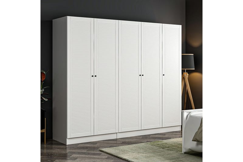 Fruitland Garderobe 225 cm - Hvit - Oppbevaring - Klesoppbevaring - Garderober & garderobesystem