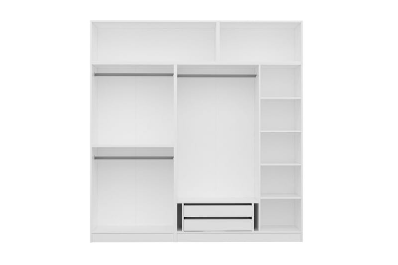 Fruitland Garderobe 225 cm - Hvit - Oppbevaring - Klesoppbevaring - Garderober & garderobesystem