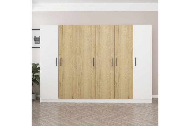 Fruitland Garderobe 225 cm - Hvit - Oppbevaring - Klesoppbevaring - Garderober & garderobesystem