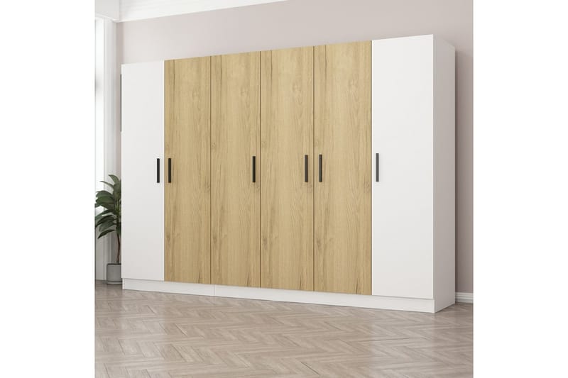 Fruitland Garderobe 225 cm - Hvit - Oppbevaring - Klesoppbevaring - Garderober & garderobesystem