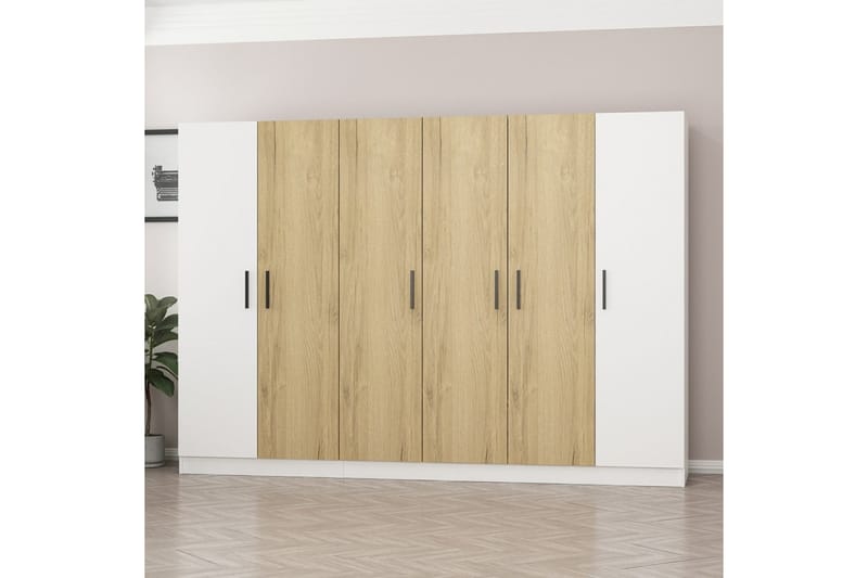 Fruitland Garderobe 225 cm - Hvit - Oppbevaring - Klesoppbevaring - Garderober & garderobesystem