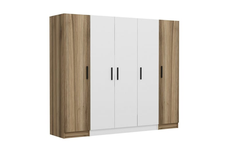 Fruitland Garderobe 225 cm - Hvit/Brun - Oppbevaring - Klesoppbevaring - Garderober & garderobesystem