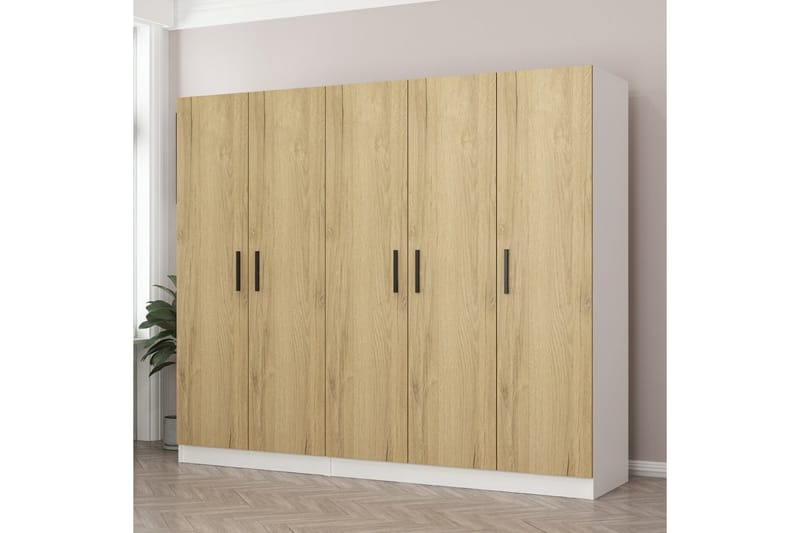 Fruitland Garderobe 225 cm - Valnøtt - Oppbevaring - Klesoppbevaring - Garderober & garderobesystem