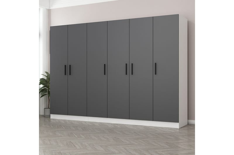 Fruitland Garderobe 270 cm - Antrasitt - Oppbevaring - Klesoppbevaring - Garderober & garderobesystem