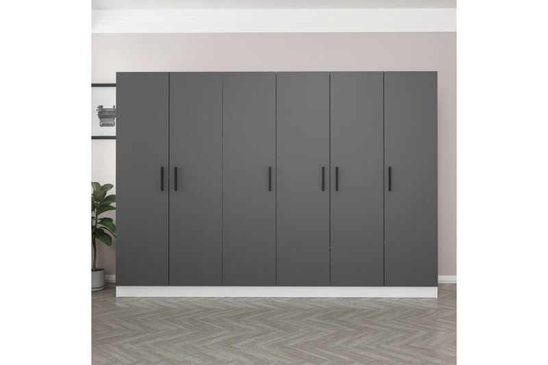 Fruitland Garderobe 270 cm - Antrasitt - Oppbevaring - Klesoppbevaring - Garderober & garderobesystem