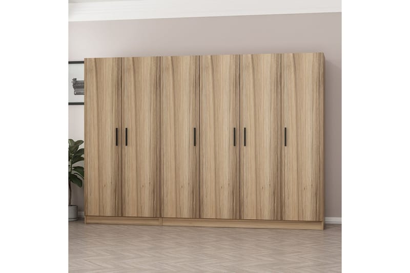 Fruitland Garderobe 270 cm - Brun - Oppbevaring - Klesoppbevaring - Garderober & garderobesystem