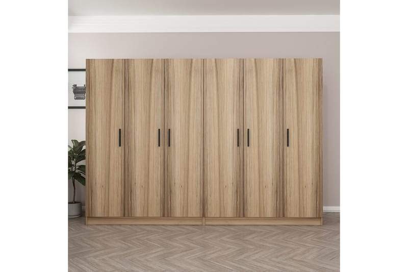 Fruitland Garderobe 270 cm - Brun - Oppbevaring - Klesoppbevaring - Garderober & garderobesystem