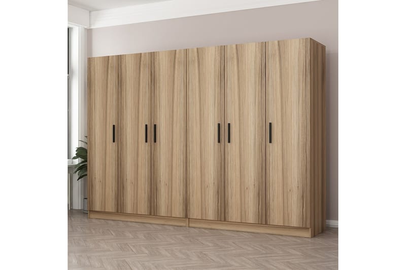 Fruitland Garderobe 270 cm - Brun - Oppbevaring - Klesoppbevaring - Garderober & garderobesystem