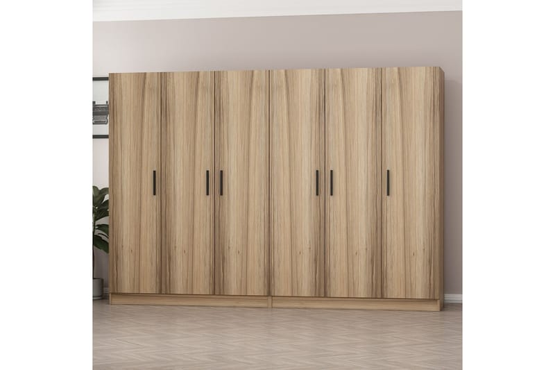 Fruitland Garderobe 270 cm - Brun - Oppbevaring - Klesoppbevaring - Garderober & garderobesystem