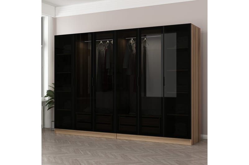 Fruitland Garderobe 270 cm - Brun - Oppbevaring - Klesoppbevaring - Garderober & garderobesystem