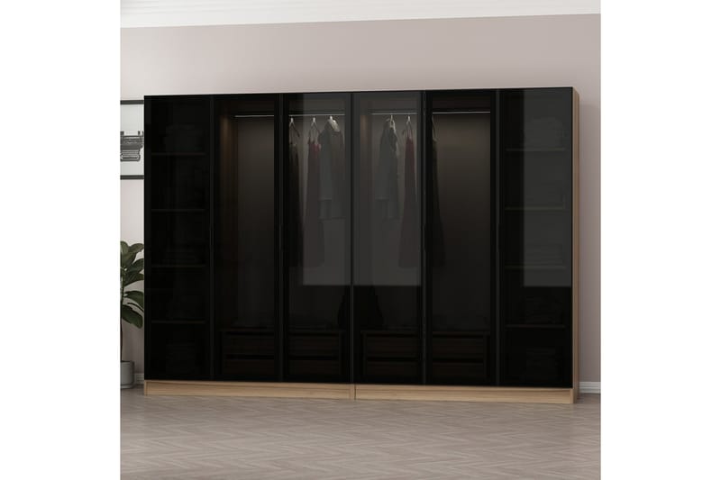 Fruitland Garderobe 270 cm - Brun - Oppbevaring - Klesoppbevaring - Garderober & garderobesystem