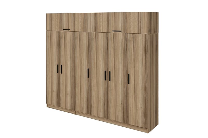 Fruitland Garderobe 270 cm - Brun - Oppbevaring - Klesoppbevaring - Garderober & garderobesystem