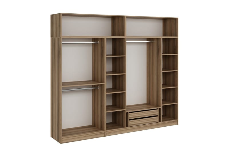 Fruitland Garderobe 270 cm - Brun - Oppbevaring - Klesoppbevaring - Garderober & garderobesystem