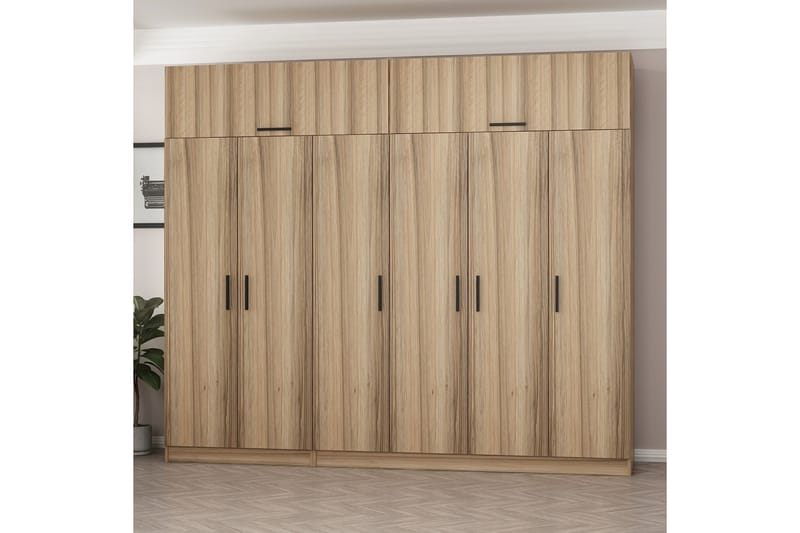 Fruitland Garderobe 270 cm - Brun - Garderober & garderobesystem - Garderobeskap & klesskap