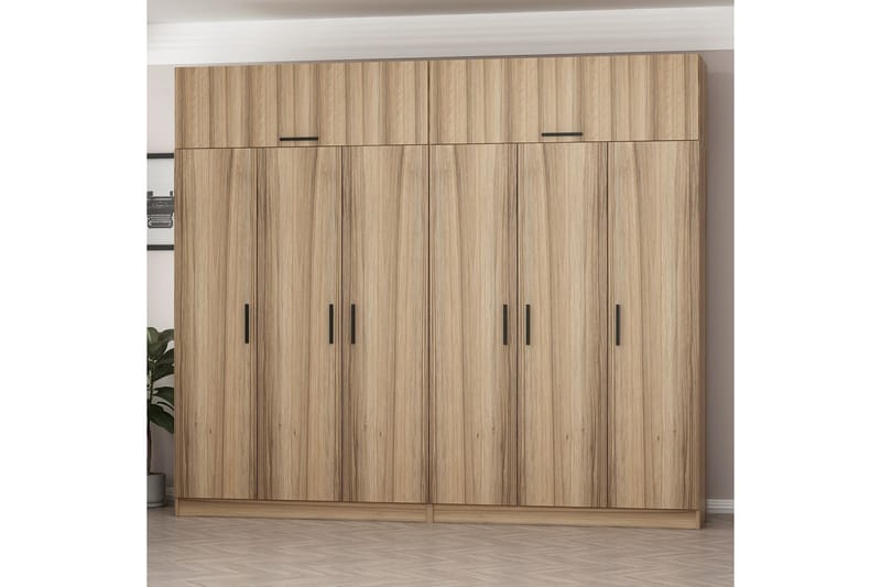 Fruitland Garderobe 270 cm - Brun - Oppbevaring - Klesoppbevaring - Garderober & garderobesystem