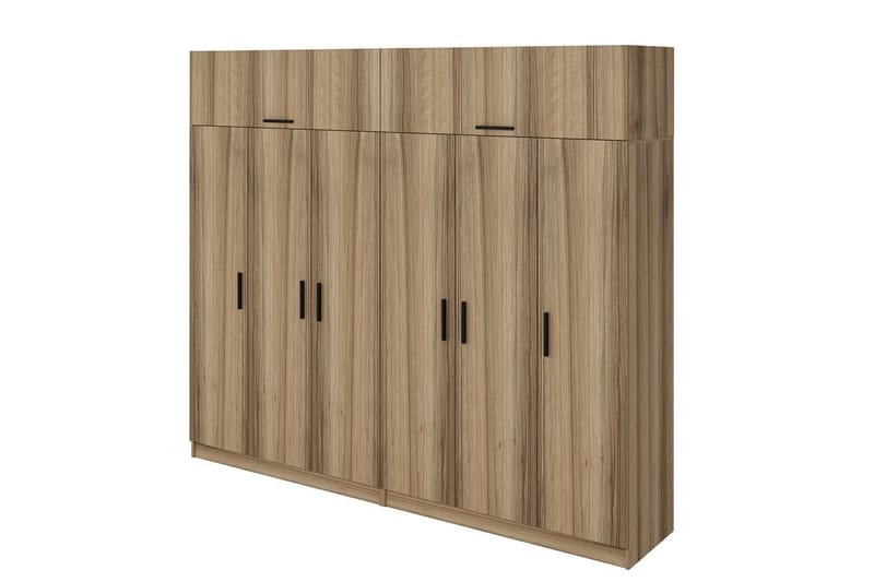 Fruitland Garderobe 270 cm - Brun - Oppbevaring - Klesoppbevaring - Garderober & garderobesystem