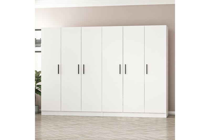 Fruitland Garderobe 270 cm - Hvit - Oppbevaring - Klesoppbevaring - Garderober & garderobesystem