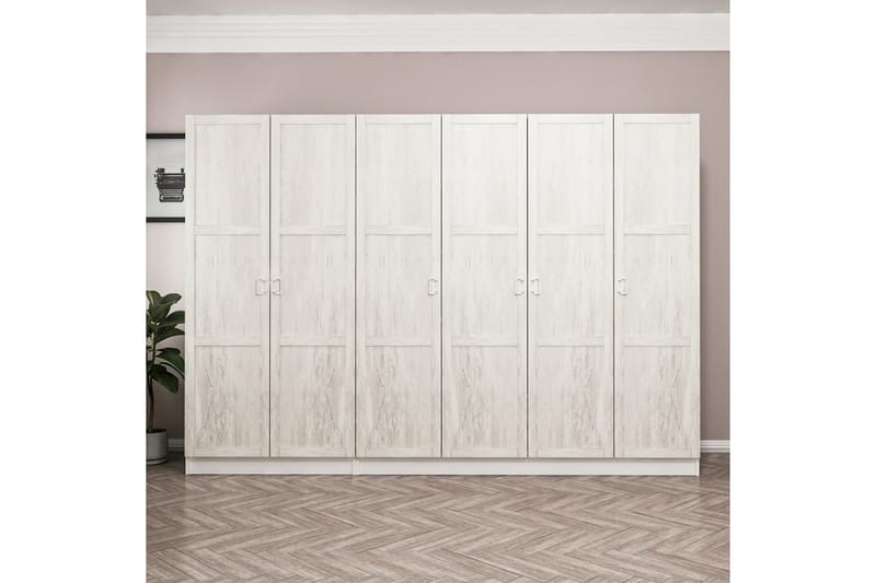 Fruitland Garderobe 270 cm - Hvit - Oppbevaring - Klesoppbevaring - Garderober & garderobesystem