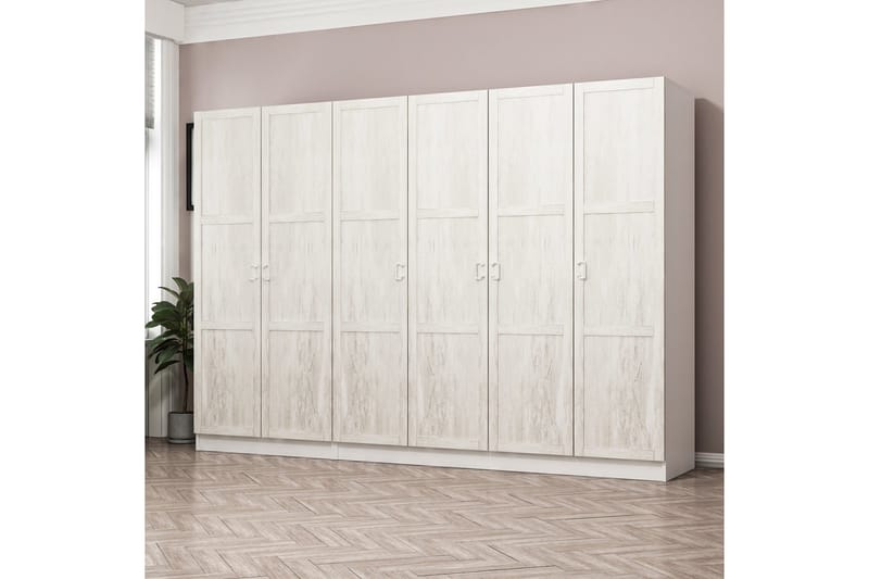 Fruitland Garderobe 270 cm - Hvit - Oppbevaring - Klesoppbevaring - Garderober & garderobesystem