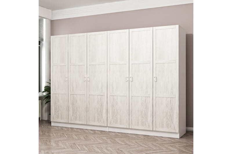 Fruitland Garderobe 270 cm - Hvit - Oppbevaring - Klesoppbevaring - Garderober & garderobesystem