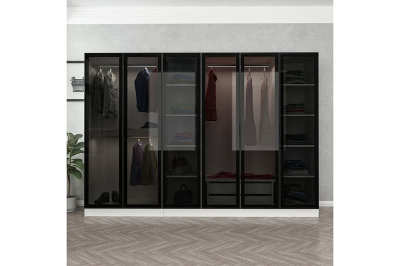 Fruitland Garderobe 270 cm - Hvit - Oppbevaring - Klesoppbevaring - Garderober & garderobesystem