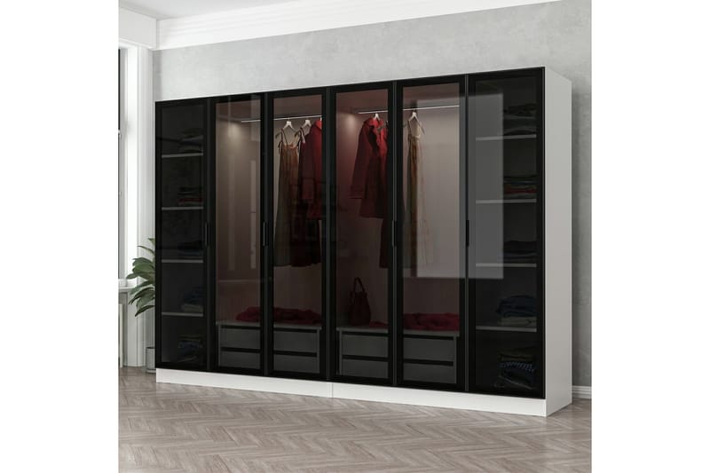 Fruitland Garderobe 270 cm - Hvit - Oppbevaring - Klesoppbevaring - Garderober & garderobesystem