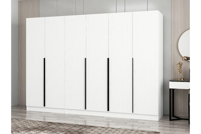 Fruitland Garderobe 270 cm - Hvit - Oppbevaring - Klesoppbevaring - Garderober & garderobesystem