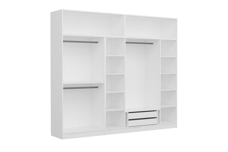 Fruitland Garderobe 270 cm - Hvit - Garderober & garderobesystem - Garderobeskap & klesskap