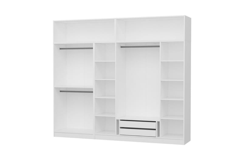 Fruitland Garderobe 270 cm - Hvit - Oppbevaring - Klesoppbevaring - Garderober & garderobesystem