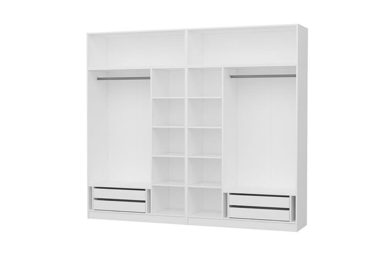 Fruitland Garderobe 270 cm - Hvit - Oppbevaring - Klesoppbevaring - Garderober & garderobesystem