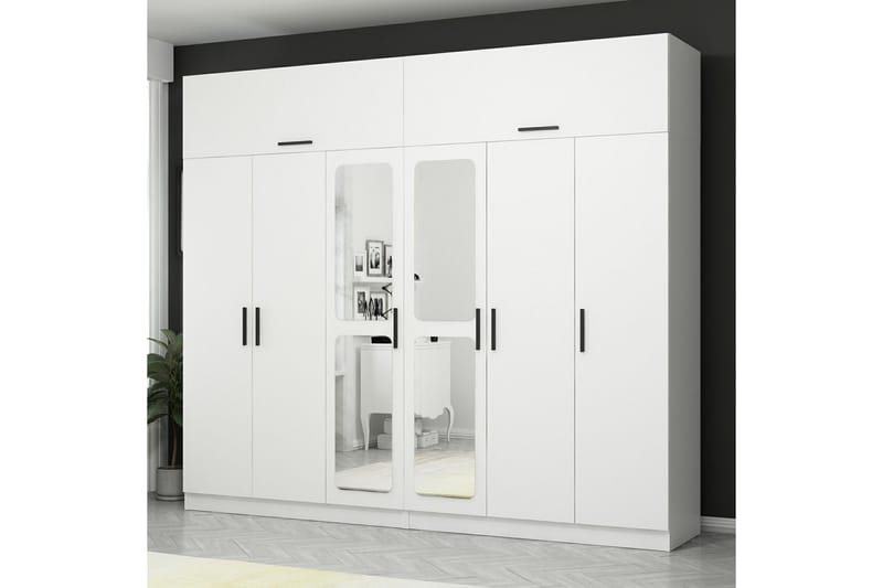 Fruitland Garderobe 270 cm - Hvit - Oppbevaring - Klesoppbevaring - Garderober & garderobesystem