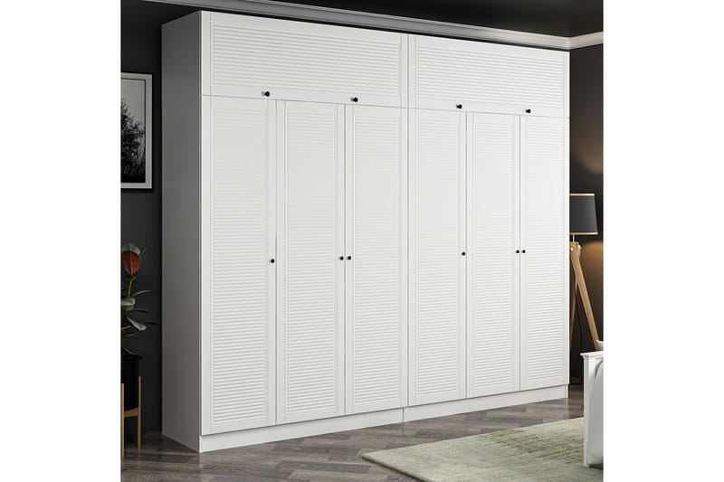 Fruitland Garderobe 270 cm - Hvit - Oppbevaring - Klesoppbevaring - Garderober & garderobesystem