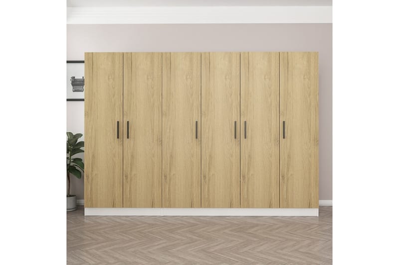 Fruitland Garderobe 270 cm - Valnøtt - Oppbevaring - Klesoppbevaring - Garderober & garderobesystem