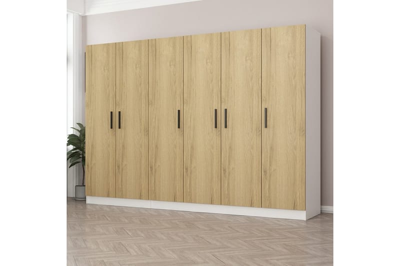 Fruitland Garderobe 270 cm - Valnøtt - Oppbevaring - Klesoppbevaring - Garderober & garderobesystem