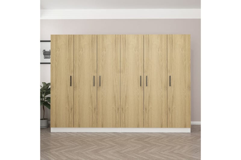 Fruitland Garderobe 270 cm - Valnøtt - Oppbevaring - Klesoppbevaring - Garderober & garderobesystem