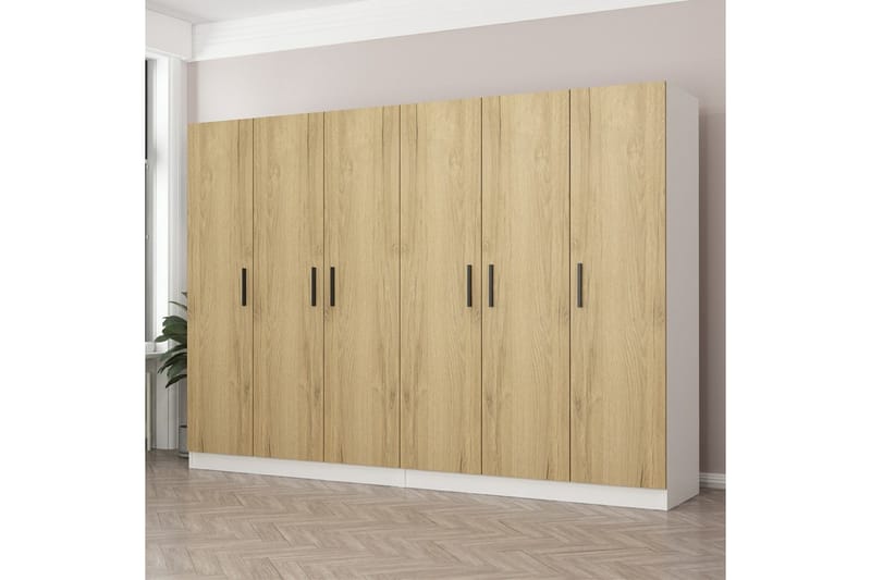 Fruitland Garderobe 270 cm - Valnøtt - Oppbevaring - Klesoppbevaring - Garderober & garderobesystem