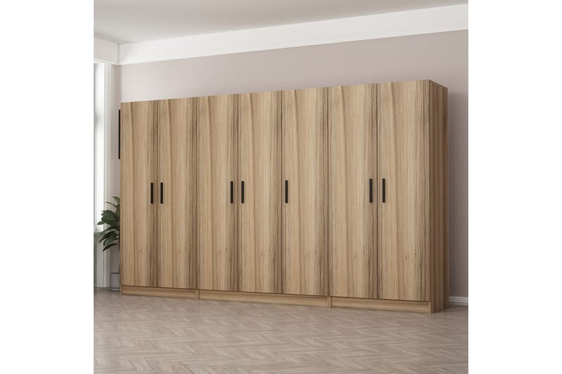 Fruitland Garderobe 315 cm - Eik - Oppbevaring - Klesoppbevaring - Garderober & garderobesystem