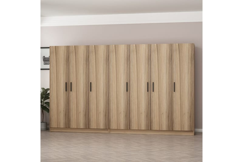 Fruitland Garderobe 315 cm - Eik - Oppbevaring - Klesoppbevaring - Garderober & garderobesystem