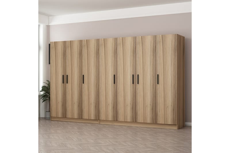 Fruitland Garderobe 315 cm - Eik - Oppbevaring - Klesoppbevaring - Garderober & garderobesystem