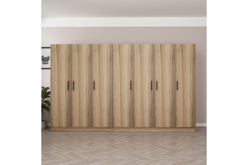 Fruitland Garderobe 315 cm - Eik - Oppbevaring - Klesoppbevaring - Garderober & garderobesystem