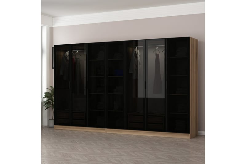 Fruitland Garderobe 315 cm - Eik - Oppbevaring - Klesoppbevaring - Garderober & garderobesystem