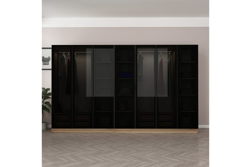 Fruitland Garderobe 315 cm - Eik - Oppbevaring - Klesoppbevaring - Garderober & garderobesystem