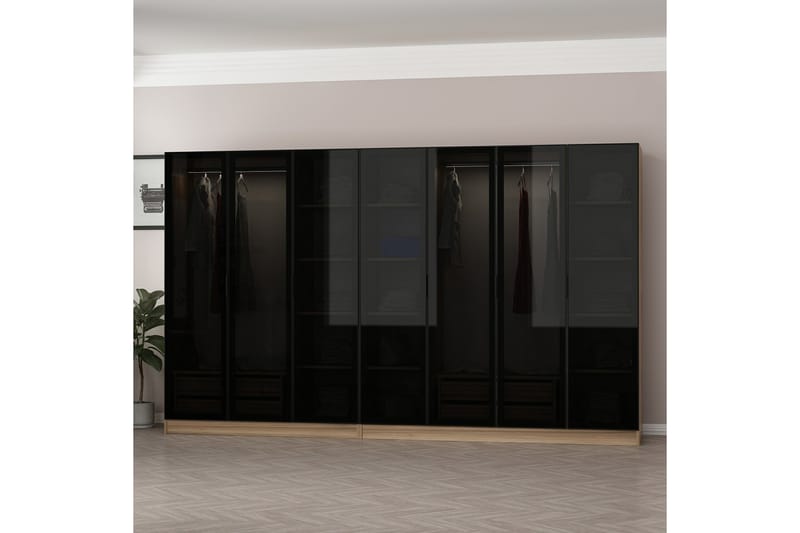 Fruitland Garderobe 315 cm - Eik - Oppbevaring - Klesoppbevaring - Garderober & garderobesystem